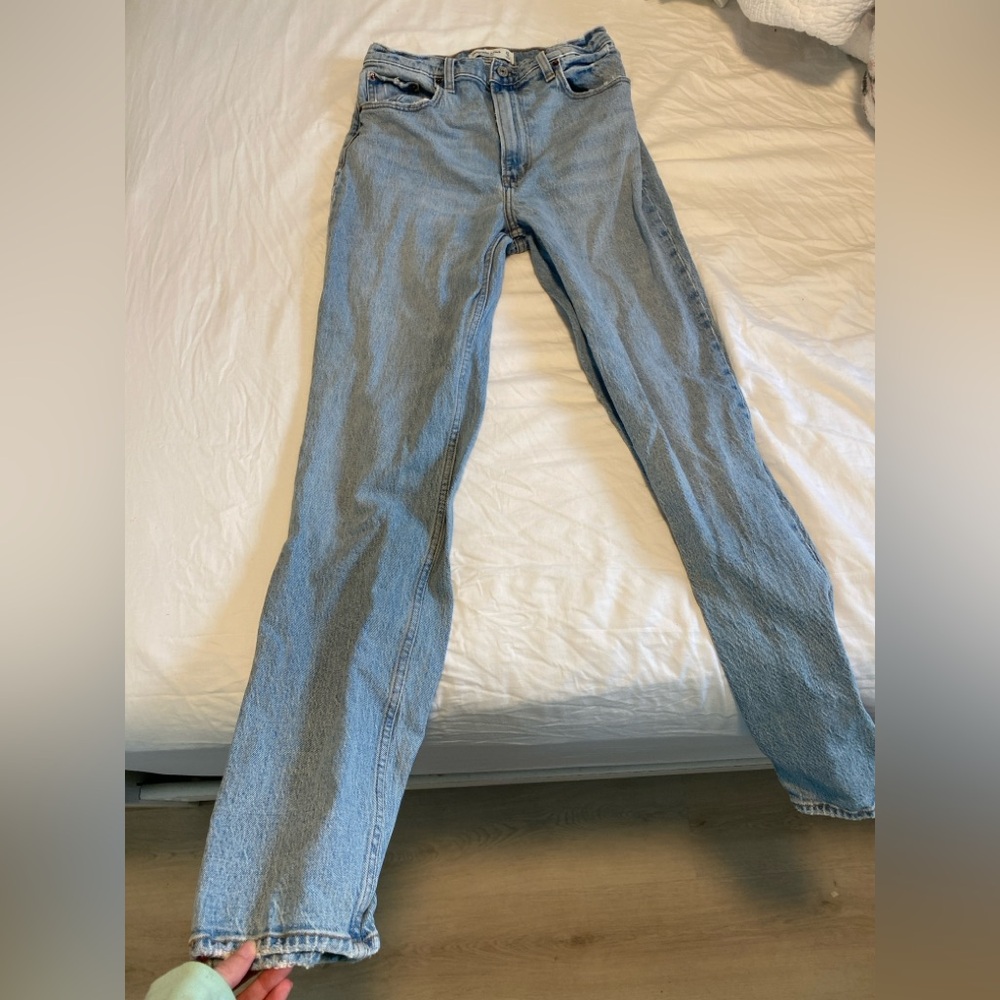 Abercrombie & Fitch Classic Blue Straight Leg Jeans